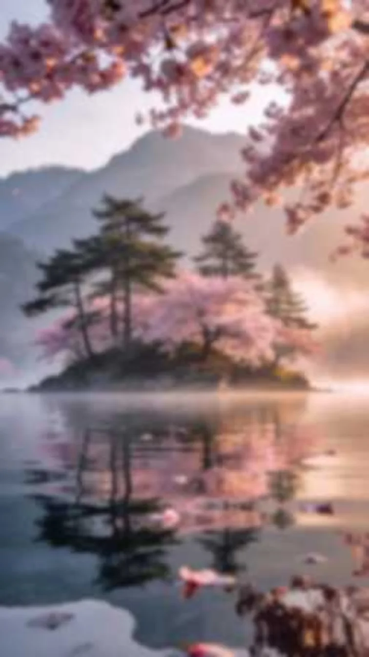 Hazy landscape, Unblur Image example: Before
